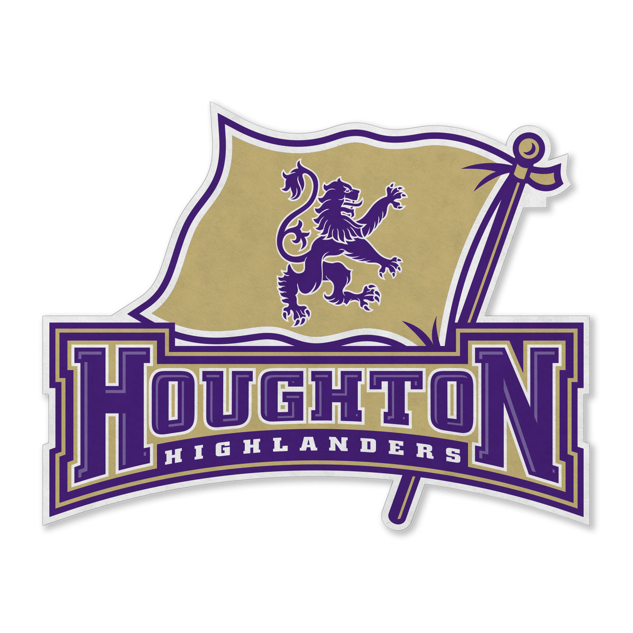 新品　BRIEFING WS COLLEGE LOGO HIGHNECK M 18x18 Houghton Highlanders Logo Pennant - The Highlanders Shop